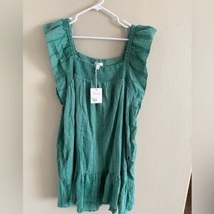 Lauren Conrad Mint Sleeveless Ruffle Dress with‎ Pockets size XXL
